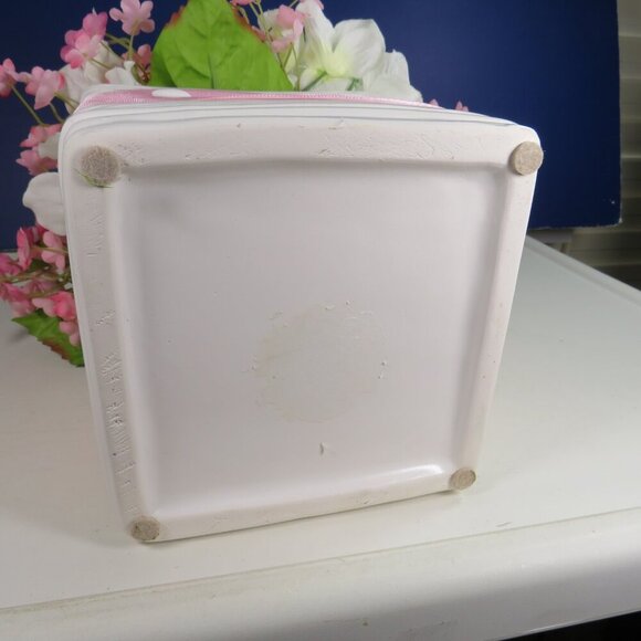 Spring Floral Arrange (add or subtract Rabbit head) heavy ceramic pot - Picture 11 of 12